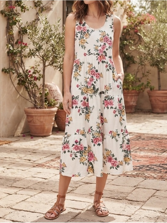 24/7 Maurices Dresses & Skirts - Floral Maxi Dress